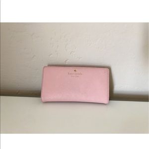 kate spade large laurel way wallet light pink